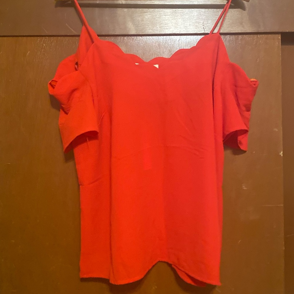 Sexy and chic red blouse